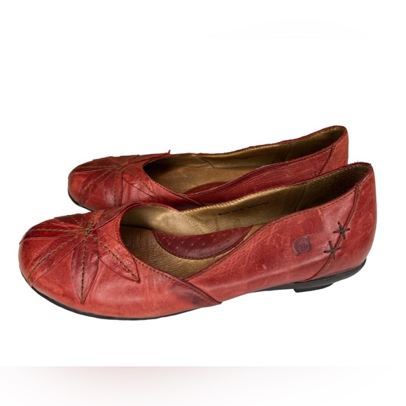 Born Red Leather Flats - Picture 4 of 7